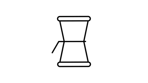 A hourglass featuring arrows, symbolizing the passage of time. Stock Footage 333233489