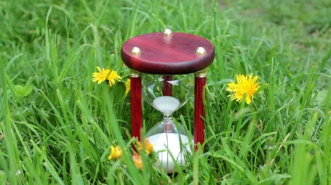 Hourglass Field Among The Grass Stock Footage 64288288
