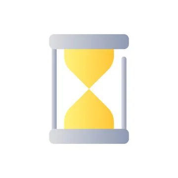 Hourglass flat gradient two-color ui icon イラスト素材