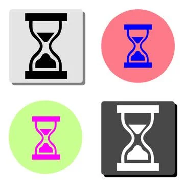 Hourglass. flat vector icon Stock Illustration