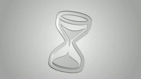 Hourglass icon animated Stock Footage 13123036
