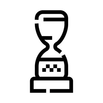Hourglass icon counting down time concept Stock Illustration