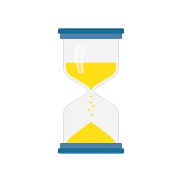 Hourglass icon flat Stock Illustration