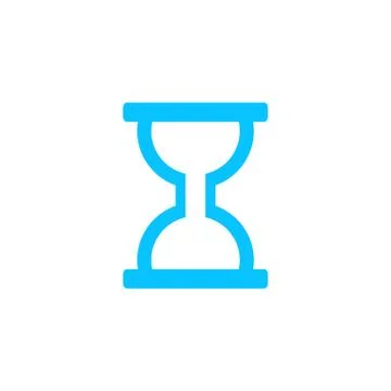 Hourglass icon flat. Stock Illustration