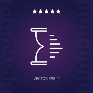 Hourglass  icon Illustrazione stock