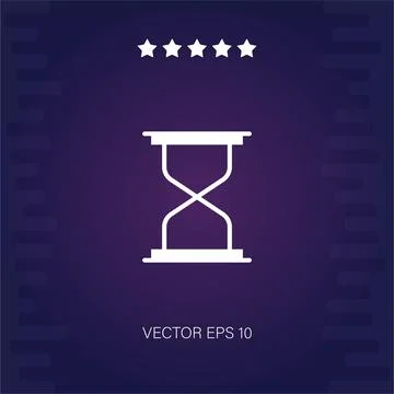 Hourglass  icon Illustrazione stock