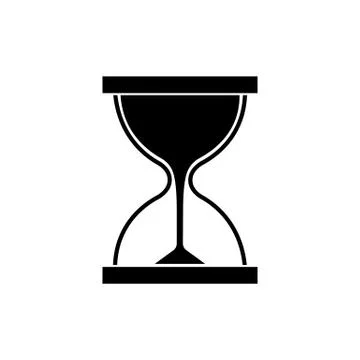 Hourglass icon on isolated background. Eps 10 vector Stock Illustration