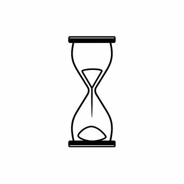 Hourglass Icon Representing Time, Urgency, And Countdown イラスト素材