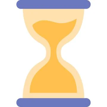 Hourglass icon sand clock flat vector isolated Stock Illustration