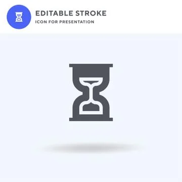 Hourglass icon vector, filled flat sign, solid pictogram isolated on white, l Stock-Illustration