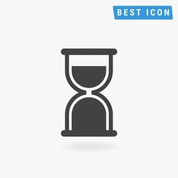 Hourglass icon, vector icon eps10. Stock Illustration