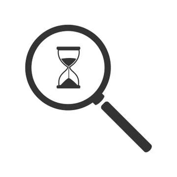 Hourglass icon vector Stock Illustration