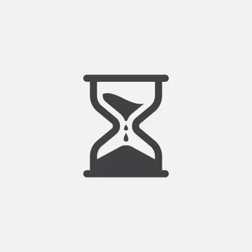 Hourglass icon vector Stock Illustration