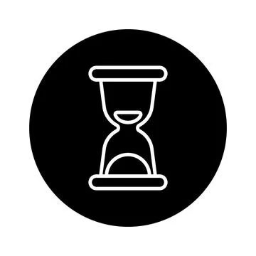Hourglass icon vector Stock Illustration