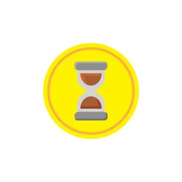 Hourglass icon vector Stock Illustration