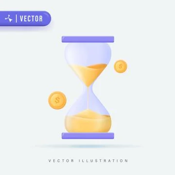 Hourglass Stock-Illustration