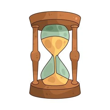 Hourglass illustration Stock Illustration