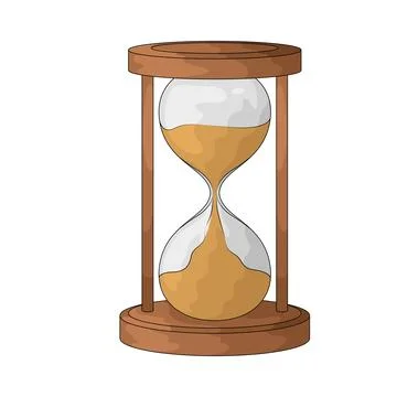 Hourglass illustration Stock Illustration