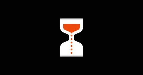Hourglass Loading Cursor animation loop ... | Stock Video | Pond5