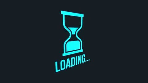 Hourglass Loading Cursor animation.loop animation. Video stock 132180867