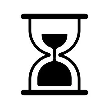 Hourglass, loading, waiting icon. Stock Illustration