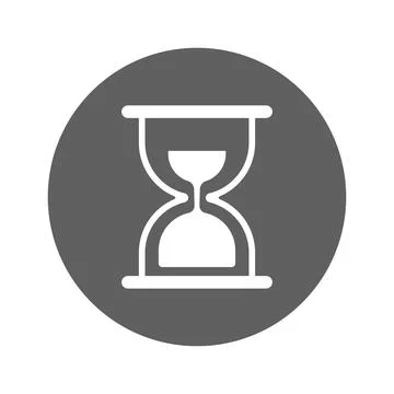 Hourglass, loading, waiting icon. Stock Illustration