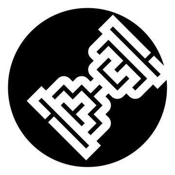 Hourglass maze design representing time passing and challenge Stock Illustration
