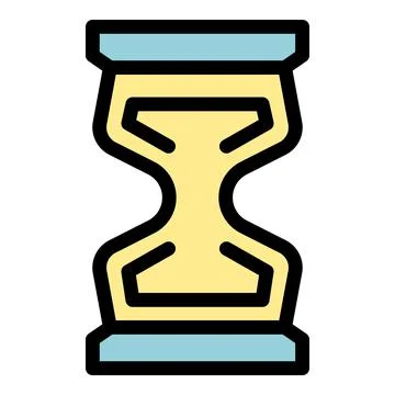 Hourglass measuring time with falling sand grains, deadline and history conce イラスト素材