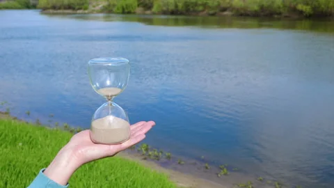 Hourglass in nature Видео 334578202