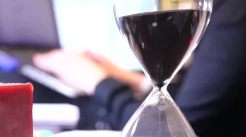 Hourglass in Office 스톡 동영상 56154824