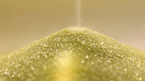An hourglass, or a clock with sand flowing out of it, is a symbol of the pa.. Stock Footage 315633698