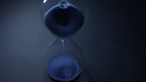 Hourglass overhead shot - abstract Video stock 239190029