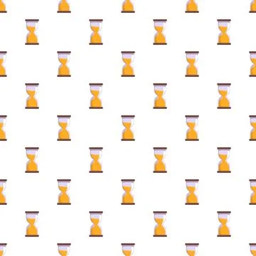 Hourglass pattern depicting passing time and measurement Stock Illustration