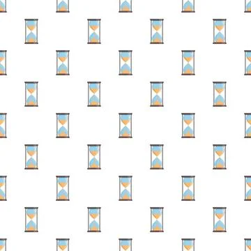 Hourglass pattern illustrating flowing sand clock time Stock-Illustration