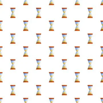 Hourglass pattern illustrating time passing and management Stock Illustration