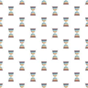 Hourglass pattern illustrating time passing and measurement 스톡 일러스트