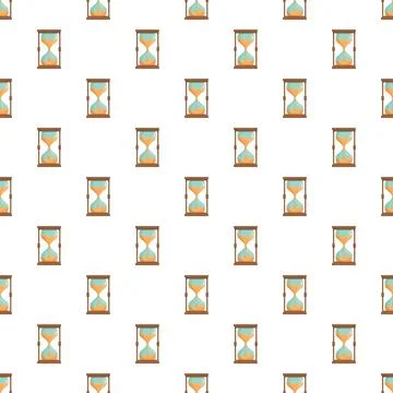 Hourglass pattern illustrating time passing and countdown Stock-Illustration