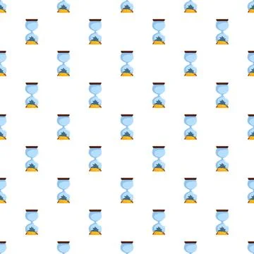 Hourglass pattern illustrating time passing and deadline concept Stock Illustration