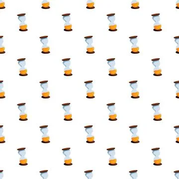 Hourglass pattern representing time flow and measurement Stock Illustration