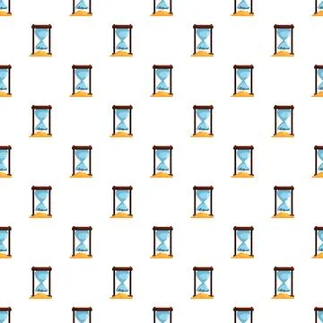 Hourglass pattern representing time passing and countdown 스톡 일러스트