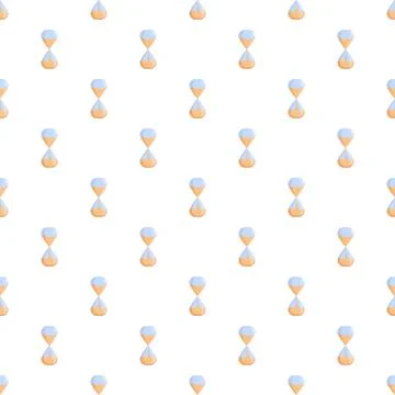 Hourglass pattern representing time passing and deadlines Stock Illustration