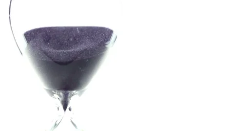 Hourglass pouring time Stock Footage 42245145