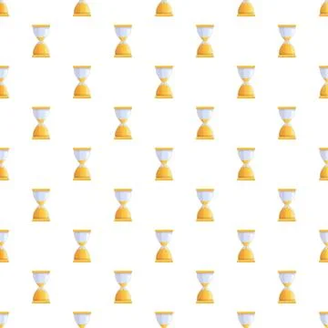Hourglass sand timer classic pattern for time management Stock Illustration