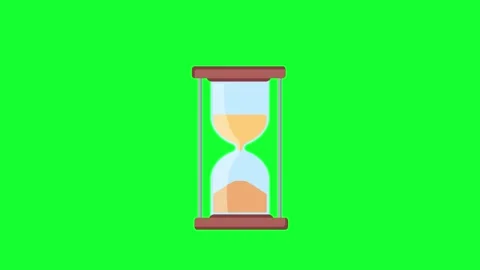 Hourglass Sand Timer Looping Rotation Animation 4K Stock Footage 335533855