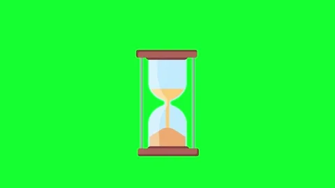 Hourglass Sand Timer Looping Rotation Animation 4K Stock Footage 335533857