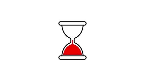 Hourglass, Sand Timer, Or Sand Clock Measuring , Time concept. White Backgr.. Stock Footage 306876945