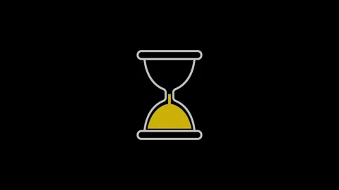 Hourglass, Sand Timer, Or Sand Clock Measuring , Time concept. Black Backgr.. Stock Footage 306877089