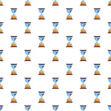 Hourglass sand timer pattern repeating time concept 스톡 일러스트