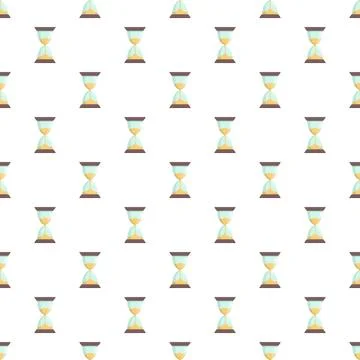 Hourglass sand timer pattern representing passing time Stock Illustration