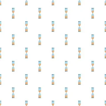 Hourglass sand timer repeating pattern background 스톡 일러스트